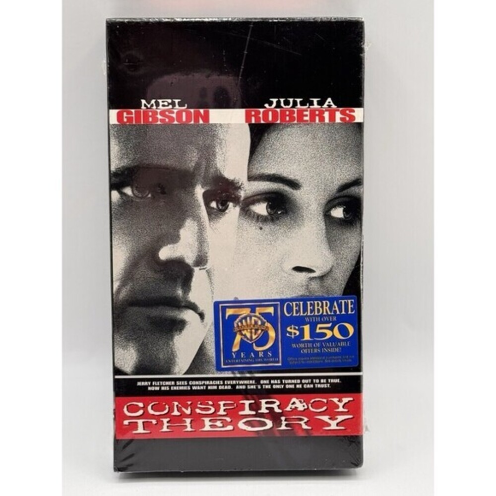 NEW CONSPIRACY THEORY VHS CASSETTE TAPE Mel Gibson Julia Roberts  Factory Sealed